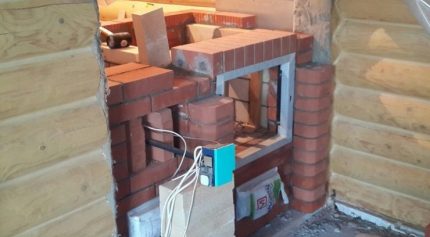 Construction of a gas-fired brick kiln Brick oven