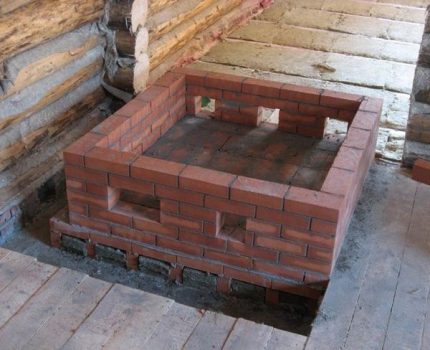 The bottom rows of the brick kiln Brickwork