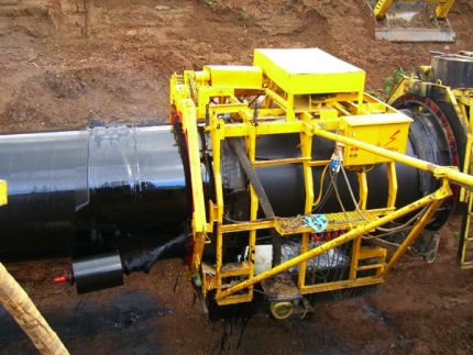 Aïllament de canonades de gas reinsulació al camp