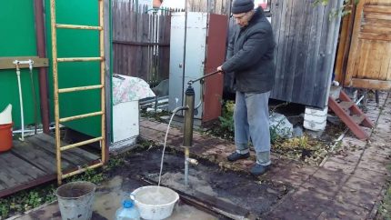Using a hand pump for domestic use Using a hand pump for domestic use