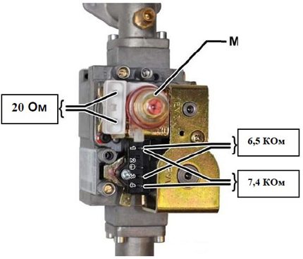Ang pagtutol ng coils ng gas valve ng Baxi boiler Ang pagtutol ng coils ng gas valve ng Baxi boiler