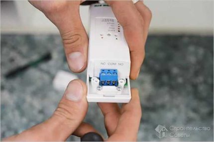 Marking thermostat for the heating boiler Thermostat marking