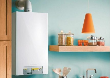Wastong handa na silid para sa pag-install ng mga kagamitan sa gas Silid ng boiler
