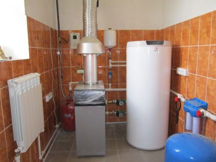 Boiler room na may gas boiler Boiler room na may gas boiler