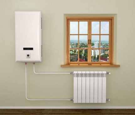 Pinasimple na circuit circuit ng pag-init sa boiler Wall boiler