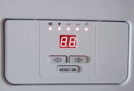 Error code sa boiler display Error code sa boiler display