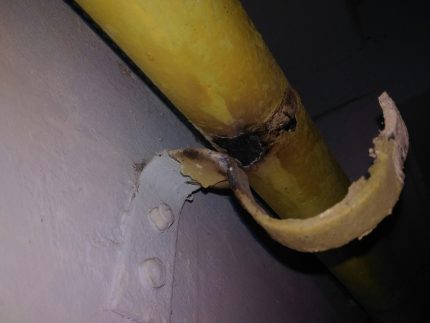 Kerosakan paip gas Kerosakan paip gas