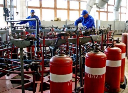 Como reabastecer cilindros de gás Equipamento de reabastecimento