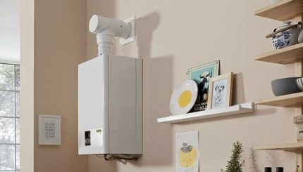 Chauffe-eau à gaz à l'intérieur Chauffe-eau à gaz à l'intérieur