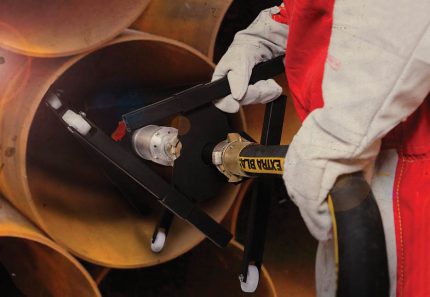 Gas pipe cleaning Pipe cleaning