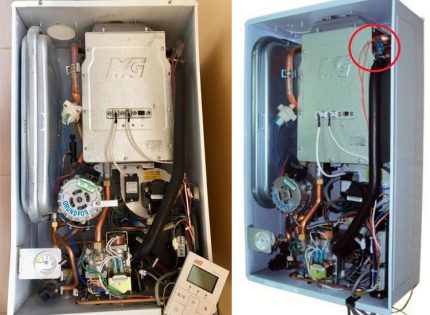 Gas boiler thermal relay Gas boiler thermal relay