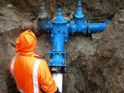 Ang bitag ng tubig sa pipeline ng gas