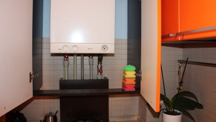 Поставяне на газов котел в кухнята