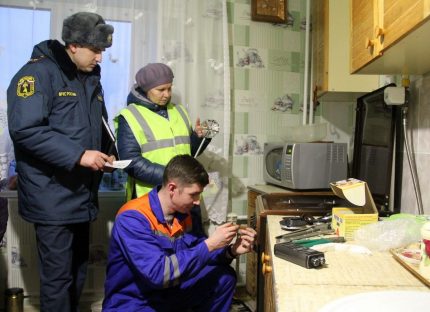 Проверка на оборудването преди свързване на газ