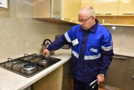 Inspection of gas equipment GO verification