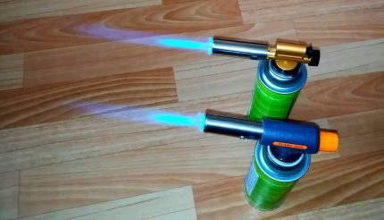 Piezo ignition gas burner