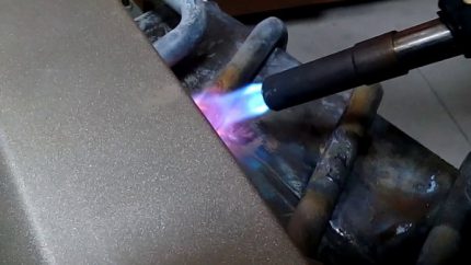 Soldering point heating Soldering point heating
