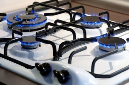 Working gas stove Working gas stove