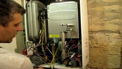 Paggawa ng mga setting ng boiler