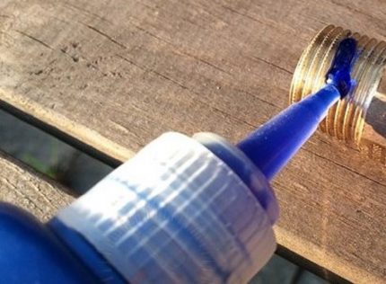 Selyo para sa sealing may sinulid na koneksyon Blue sealant