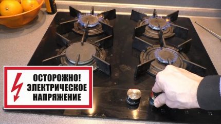 Ngắt kết nối bếp từ gas và điện