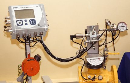 Russian-made gas flow corrector Russian-made corrector