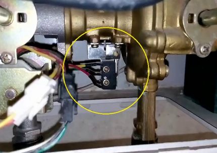 Microswitch water-gas unit Water-gas unit microswitch