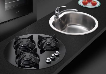 Table de cuisson ronde Table de cuisson ronde