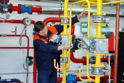 Maintenance PSK in the gas system Maintenance PSK in the gas system