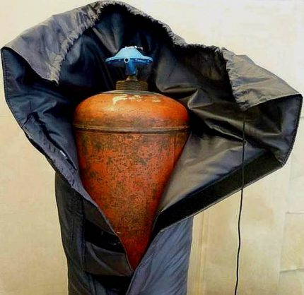 Thermo blanket for gas bottle Thermo blanket for gas bottle