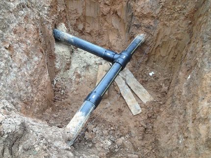 Поставяне в газопровода Поставяне в газопровода