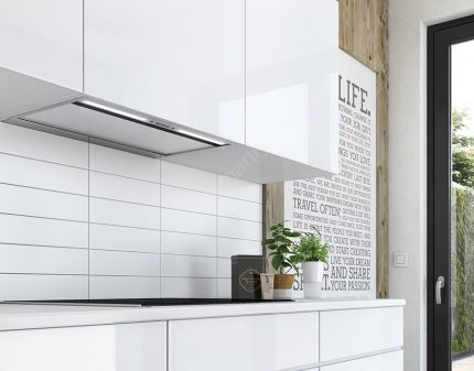 Ang hood ng Cooker ay isinama sa kusina Ang hood ng Cooker ay isinama sa kusina