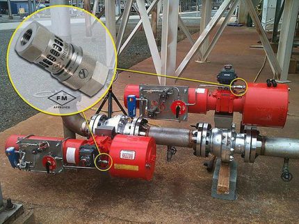 An example of a threaded type CTZ installation at an industrial facility An example of a threaded type CTZ installation at an industrial facility