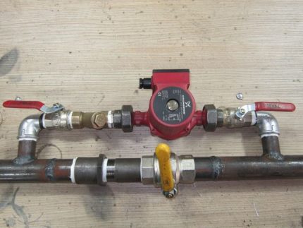 Bypass with circulation pump Bypass with circulation pump