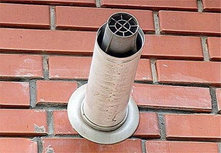 Coaxial chimney ng isang gas boiler Coaxial Chimney