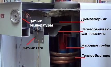 Draft sensor sa boiler