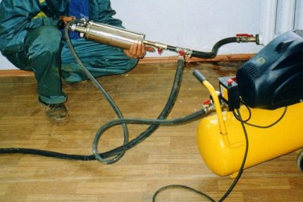 Hydropneumatic heating flushing Hydropneumatic heating flushing