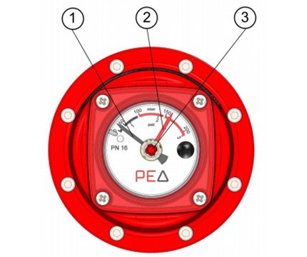 Gas pressure differential indicators Gas pressure differential indicators