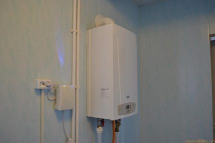 Installation of a stabilizer in front of a gas boiler Ferroli Installation of a stabilizer in front of a gas boiler Ferroli