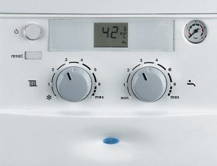 Kazán vezérlőpanel