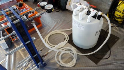 Flushing ang boiler heat exchanger Ang heat exchanger flushing