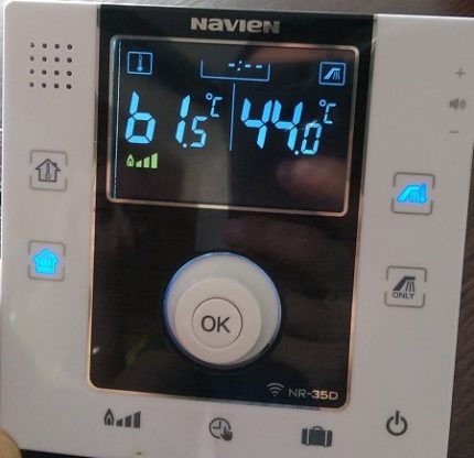 Ang control panel na may display Ang control panel na may display