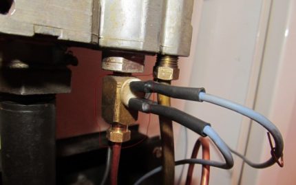 Koneksyon ng sensor sensor sa balbula