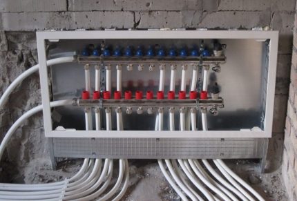 Manifold heating cabinet Manifold heating cabinet