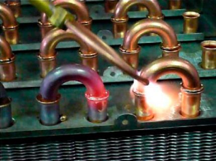 Copper heat exchanger repair Soldering heat exchanger