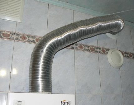 Corrugation chimney Corrugation chimney