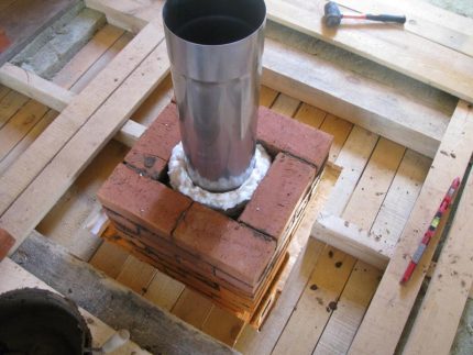 Brick chimney masonry Brick chimney masonry
