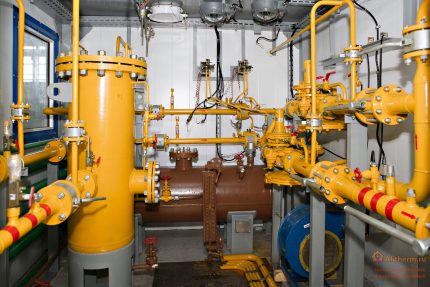 Système de gaz d'une installation de production