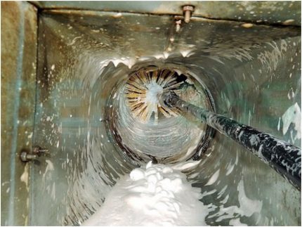Ventilācijas kanāla tīrīšana Ventilācijas kanāla tīrīšana