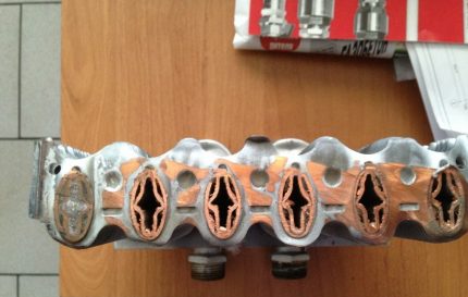 Bithermic boiler heat exchanger Bithermic boiler heat exchanger